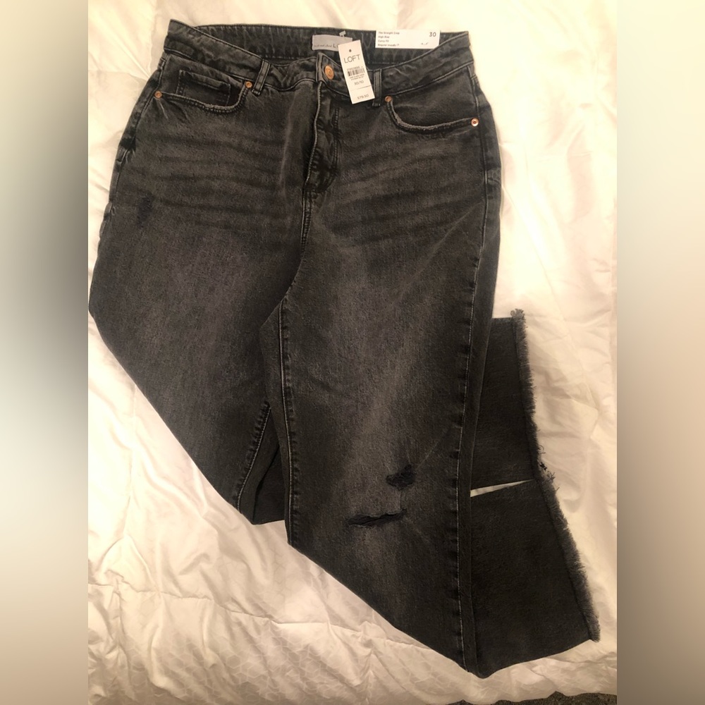 Jeans LOFT Straight Crop NWT / High Rise / Curvy